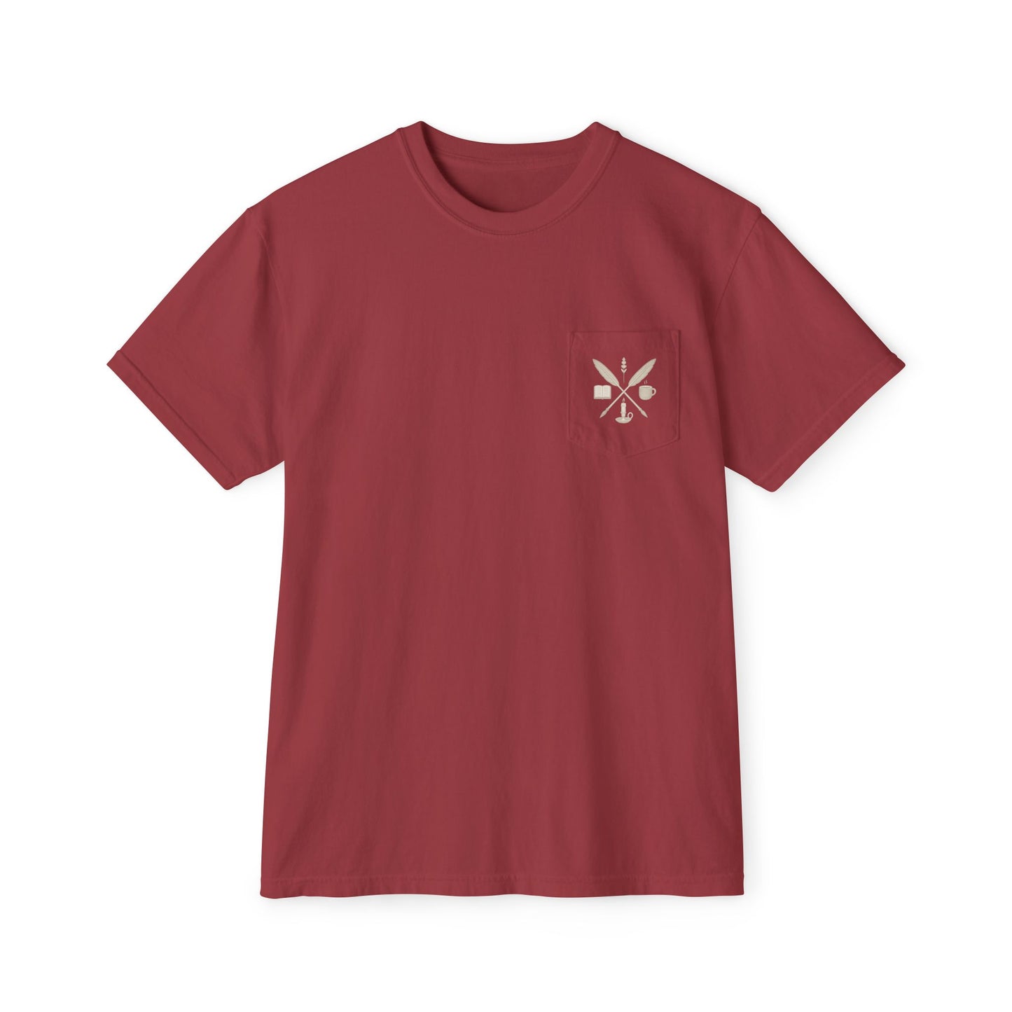 The EverWritten Pocket Tee – Wear the Crest. Carry the Story.