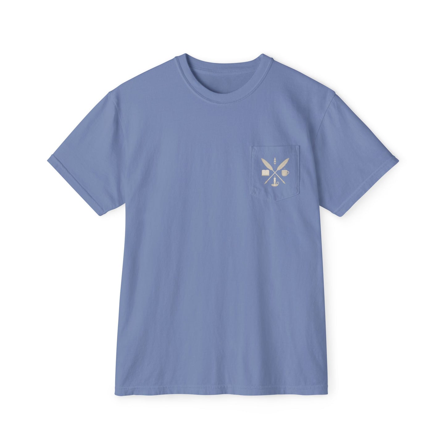 The EverWritten Pocket Tee – Wear the Crest. Carry the Story.