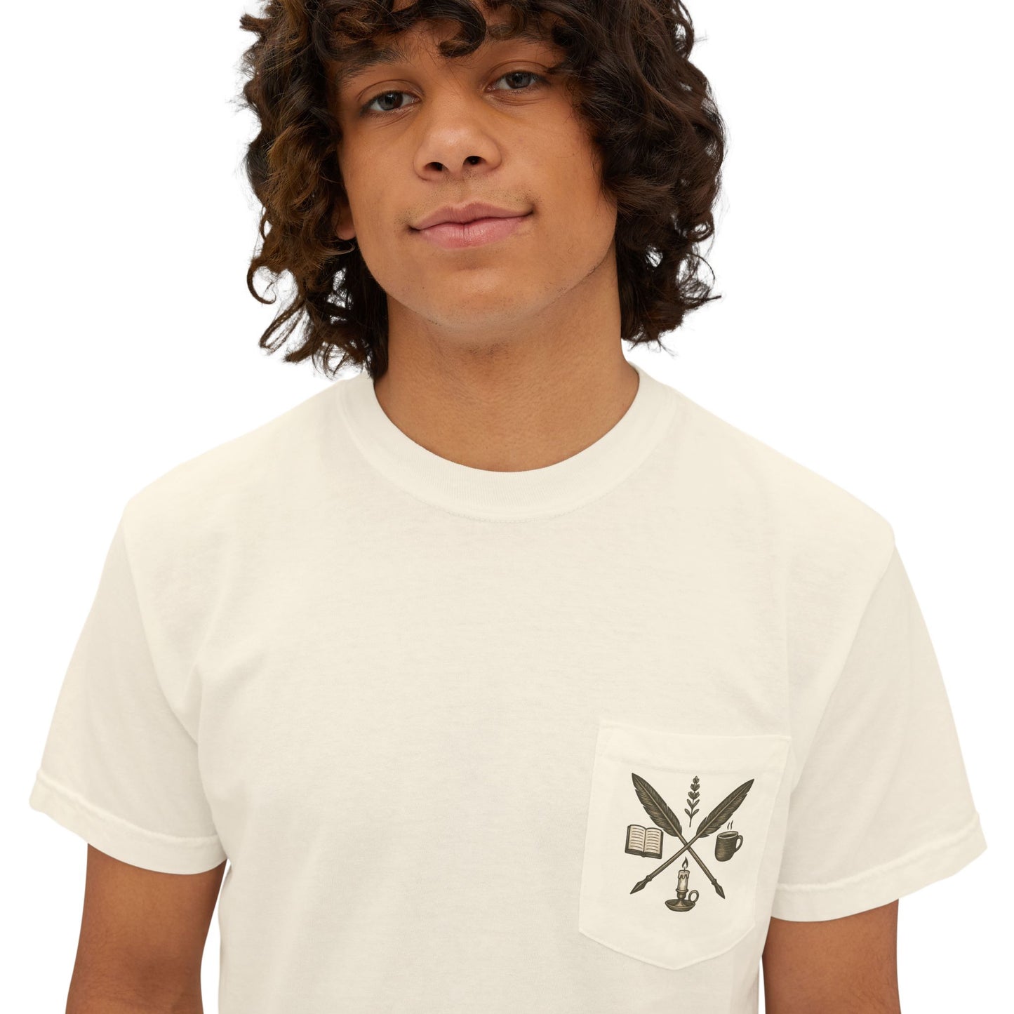 The EverWritten Pocket Tee – Wear the Crest. Carry the Story.