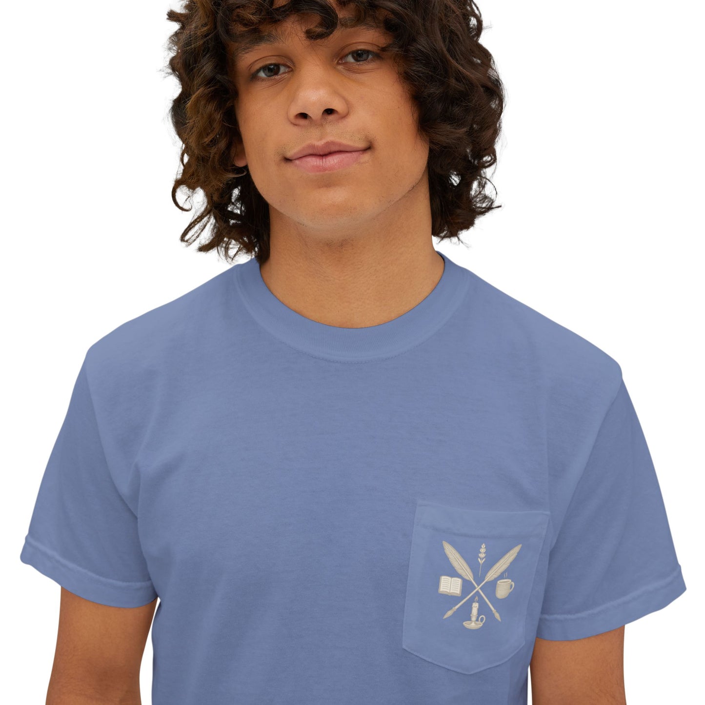 The EverWritten Pocket Tee – Wear the Crest. Carry the Story.