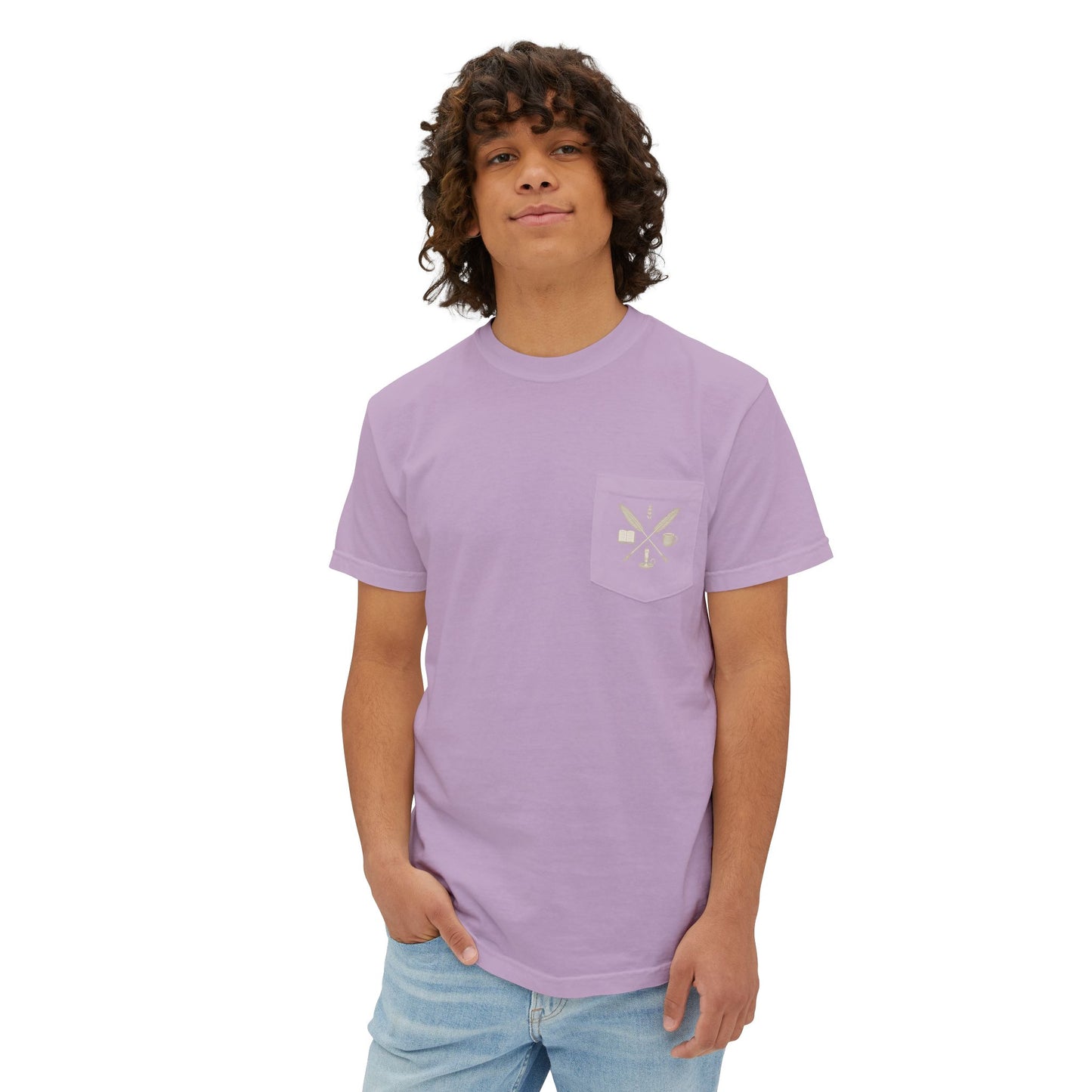 The EverWritten Pocket Tee – Wear the Crest. Carry the Story.