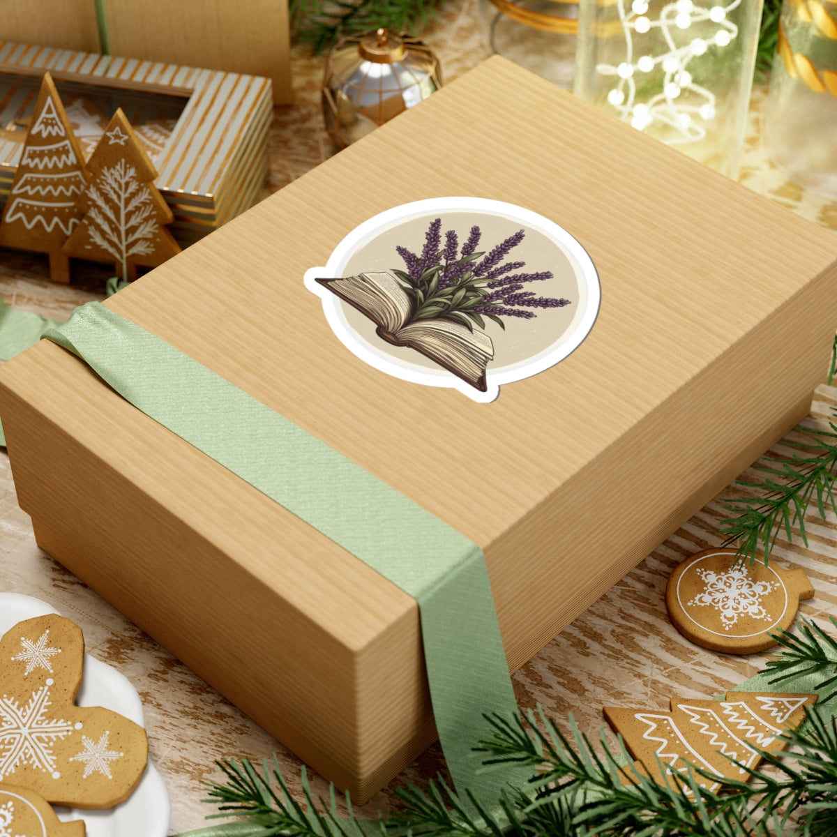Lavender Book Sticker – A Tiny Tribute to Stories and Stillness