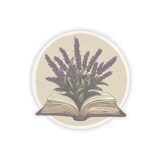 Lavender Book Sticker – A Tiny Tribute to Stories and Stillness