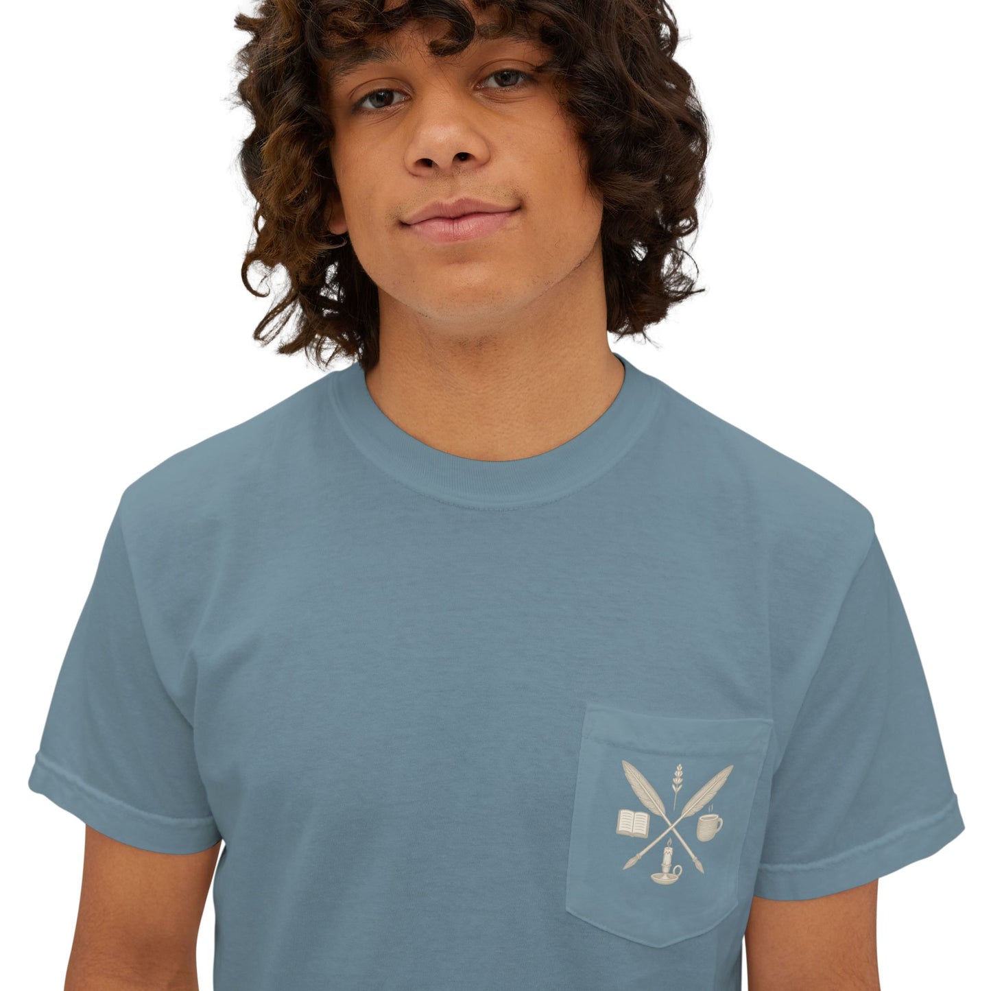 The EverWritten Pocket Tee – Wear the Crest. Carry the Story.