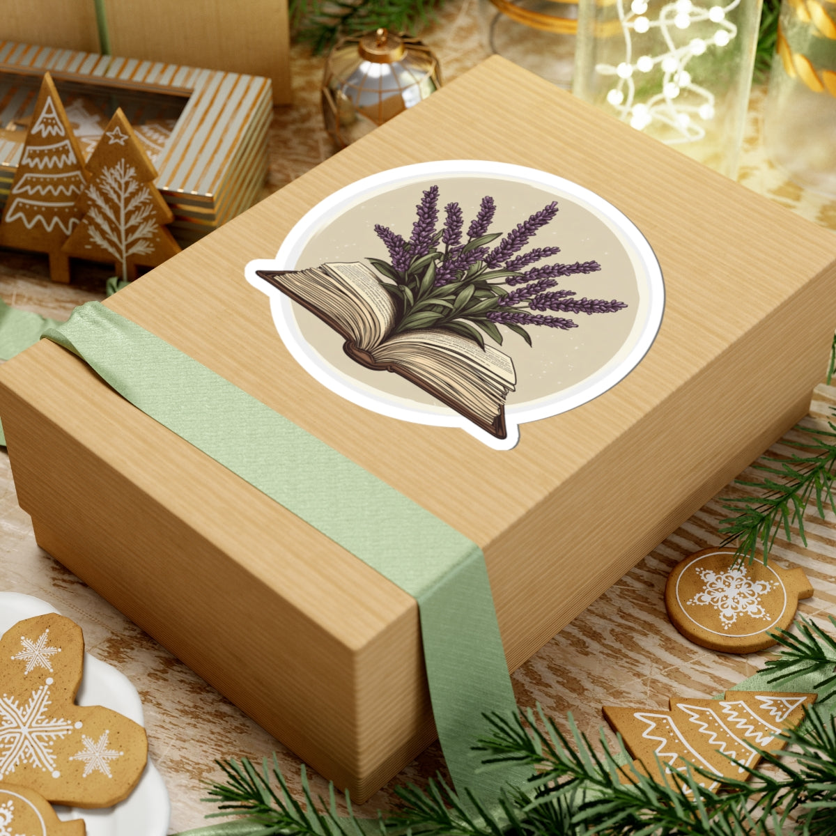 Lavender Book Sticker – A Tiny Tribute to Stories and Stillness