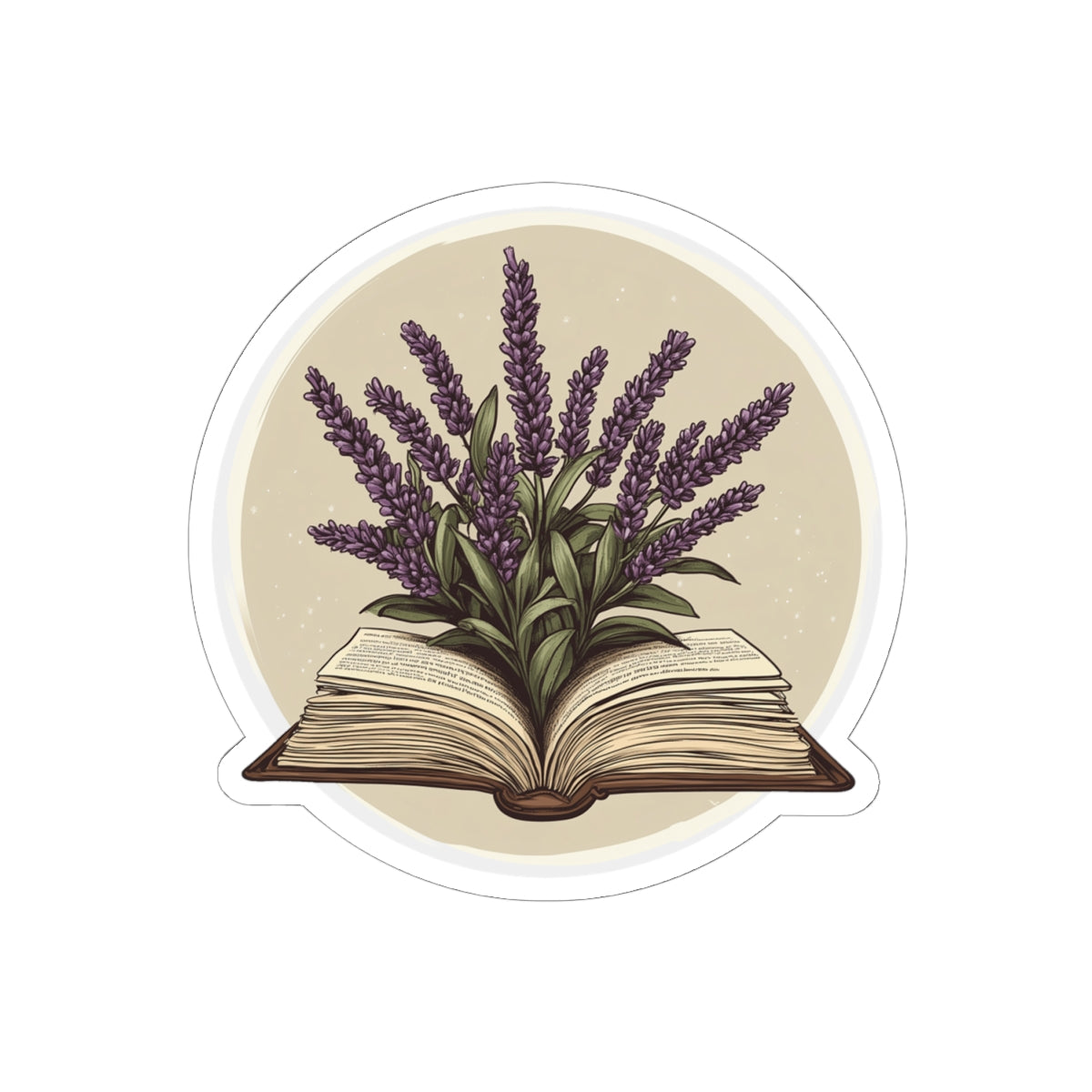 Lavender Book Sticker – A Tiny Tribute to Stories and Stillness