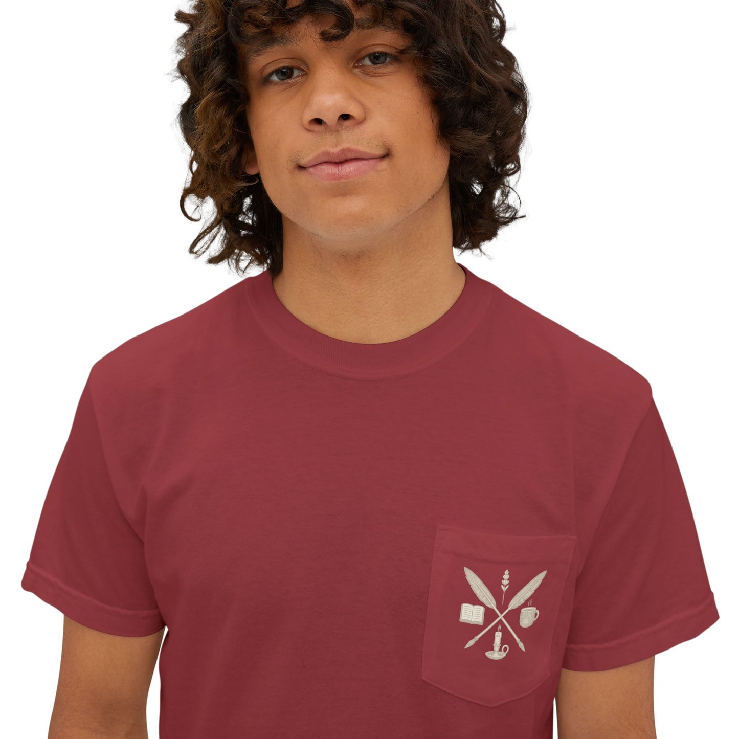 The EverWritten Pocket Tee – Wear the Crest. Carry the Story.